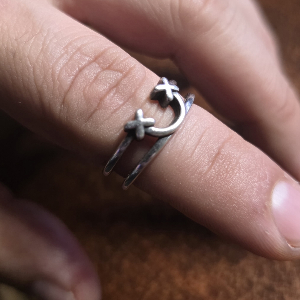 Double X RING SIZE 6 - Picture 5 of 5